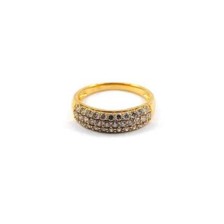 Bague Or Jaune 18k Diamants 0.75 Ct