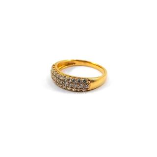 Bague Or Jaune 18k Diamants 0.75 Ct