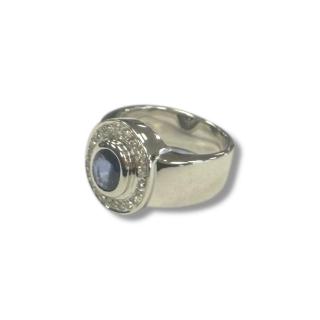 Bague or blanc 14ct