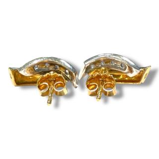 Boucles D'Oreilles Or 18Ct & Diamants