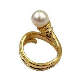 Bague Or 18 Ct Perle & Diamants