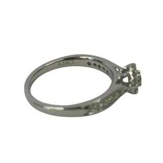 Bague Or Blanc 0.33CT Diamants