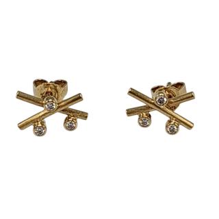 Boucles d'Oreilles Henrich & Denzel Or jaune 18 Ct et...