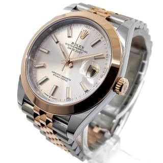 Rolex Date Just Two Tone Everose Sundust Dial