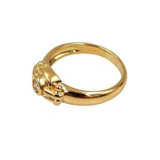 Bague Or Jaune 18 Ct & Diamant