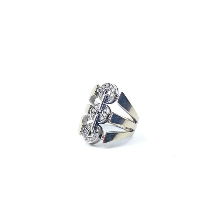 Bague Bulgari Astrale Or Blanc 18Ct & Diamants