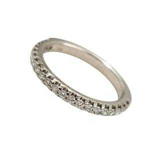 Bague Or Blanc 18 Ct & Diamants
