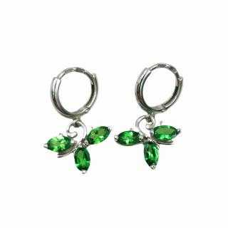 Boucles d'Oreilles Or 14 Ct & Tourmalines