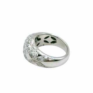 Bague Or Blanc 18 Ct & Diamants