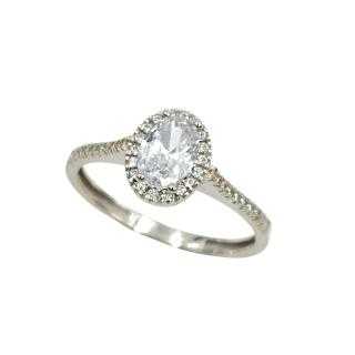 Bague Or Blanc 14 Ct