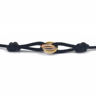 Bracelet Cartier Trinity sur cordon