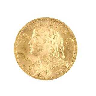 Pièce Suisse en Or 21,6 Carats