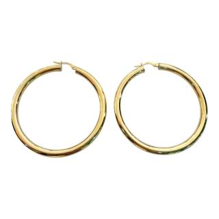 Boucles D'Oreilles Créoles Or 18ct