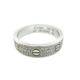 Bague Cartier Mini Love Pavée & Diamants