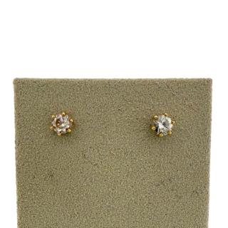 Clous D'Oreilles Or 18Ct & Diamant 0.5