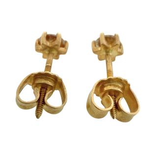 Clous D'Oreilles Or 18Ct & Diamant 0.5