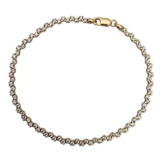 Bracelet Or 14Ct et Zircons