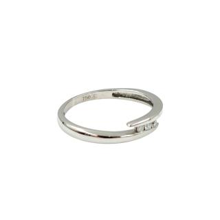 Bague Or Blanc 18 Ct Diamants