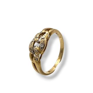 Bague Or 14 ct et diamants